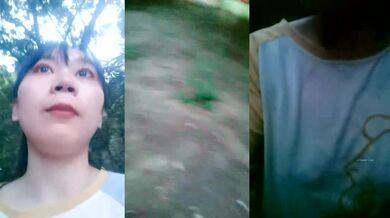 【蔓蔓】极品大学生暑期实习，兼职文员下班了到公厕尿尿，停车场无人处自慰，玩得就是这一份心跳和刺激 (2)